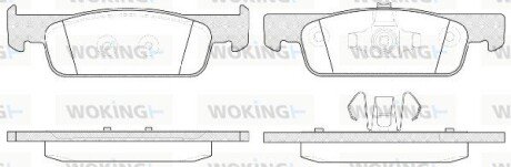 Колодки гальмівні диск. перед. (Remsa) Dacia Logan ii 0.9 12-,Dacia Logan ii 1.2 12- (P14403.00) WOKING P1440300