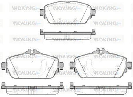 Колодки гальмівні диск. перед. (Remsa) Mercedes-benz C-class (w205) 1.6 13- (P14923.08) WOKING P1492308