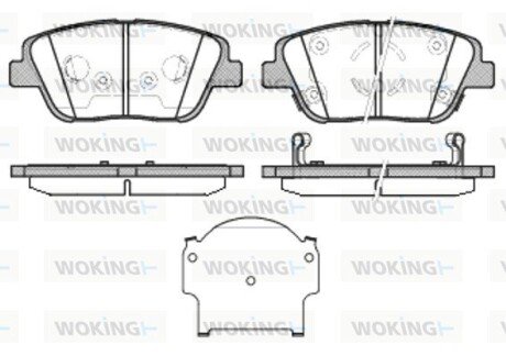 Колодки тормозные P15233.02 WOKING P1523302