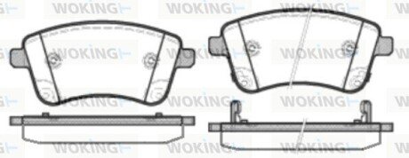 Колодки гальмівні диск. перед. (Remsa) Kia Venga 1.4 10-,Kia Venga 1.6 10- (P15353.02) WOKING P1535302