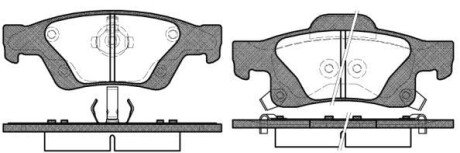 Колодки тормозные WOKING P15463.02