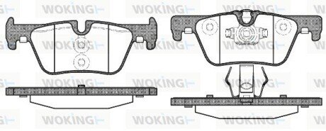 Колодки гальмівні диск. задн. (Remsa) BMW 3F30 1F20 (P15763.00) WOKING P1576300