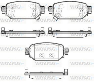 Колодки гальмівні диск. задн. (Remsa) Mazda 3 1,5d 16>19 (P16313.02) WOKING P1631302