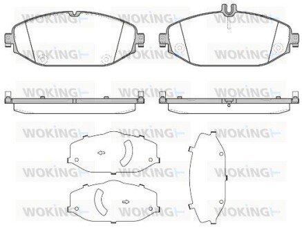 Колодки гальмівні диск. перед. (Remsa) MB C205 E213 (P17183.00) WOKING P1718300