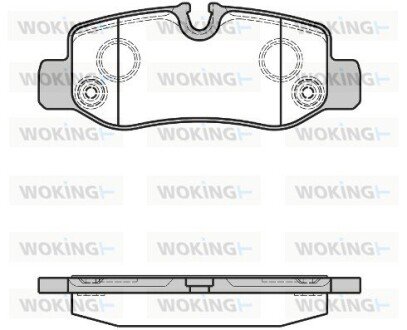 Колодки гальмівні диск. задн. (Remsa) MB Vito 447 14> (P17243.00) WOKING P1724300