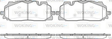 Колодки гальмівні диск. перед. (Remsa) Audi Q7 (16-) (P17673.00) WOKING P1767300 (фото 1)