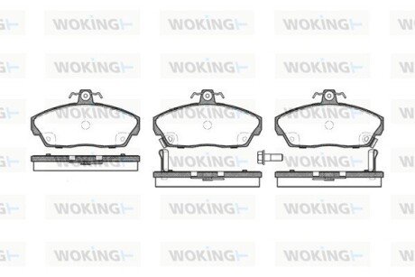 Колодки гальмівні диск. перед. (Remsa) Honda Civic vii 1.3 00-06,Honda Civic vii 1.4 00-06 (P2373.02) WOKING P237302