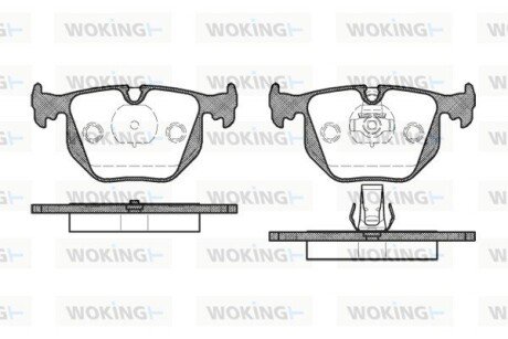 Колодки тормозные P2813.20 WOKING P281320