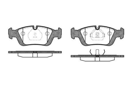 Колодки тормозные WOKING P2843.00