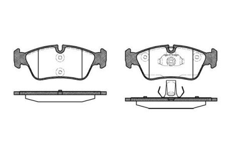 Колодки тормозные WOKING P2843.40