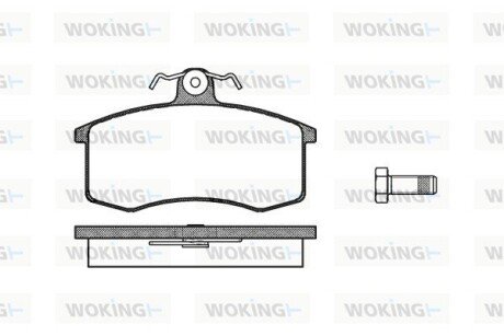 Колодки тормозные P3213.00 WOKING P321300