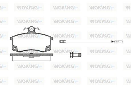 Колодки тормозные P3213.02 WOKING P321302