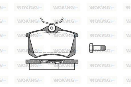 Колодки тормозные P3633.01 WOKING P363301