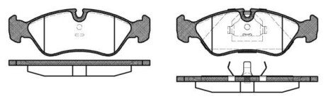 Колодки тормозные WOKING P3863.10