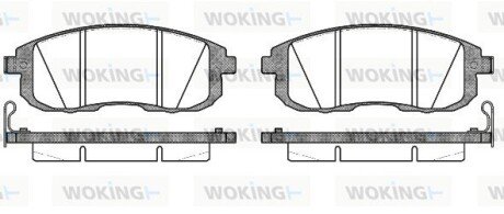 Колодки тормозные P3933.14 WOKING P393314