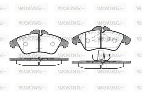 Колодки тормозные P4783.00 WOKING P478300