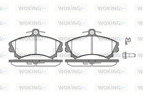 Колодки тормозные P4903.02 WOKING P490302