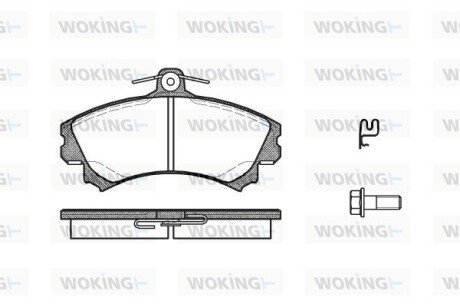 Колодки гальмівні диск. перед. (Remsa) Mitsubishi Colt 04> (P4903.21) WOKING P490321