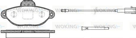 Колодки гальмівні диск. перед. (Remsa) Fiat 500 07>, Fiorino Qubo 08> (P5143.21) WOKING P514321