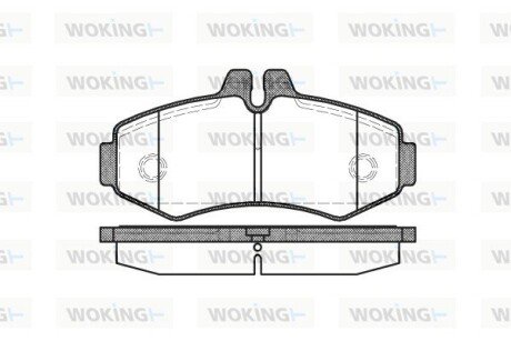 Колодки тормозные WOKING P6013.00