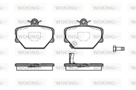 Колодки тормозные P6053.02 WOKING P605302