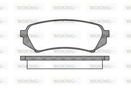 Колодки тормозные P6063.00 WOKING P606300