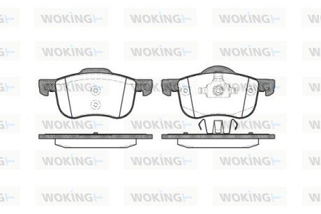 Колодки тормозные P6133.00 WOKING P613300