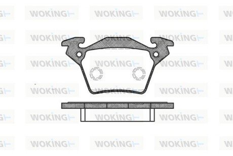 Колодки тормозные WOKING P6173.00