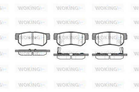 Колодки тормозные P6463.02 WOKING P646302