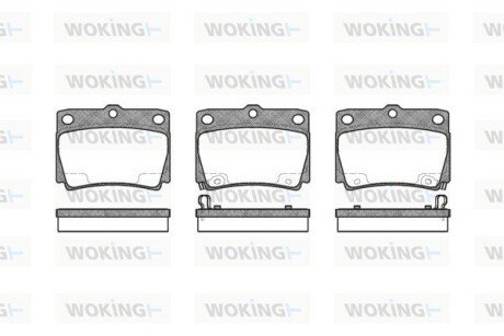 Колодки тормозные P6503.02 WOKING P650302