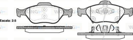 Колодки тормозные P6663.12 WOKING P666312