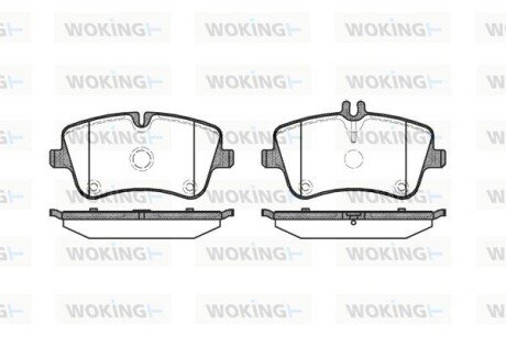 Колодки тормозные P6683.00 WOKING P668300