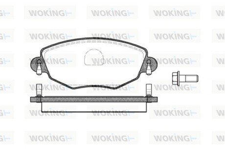 Колодки гальмівні диск. перед. (Remsa) Ford Mondeo III (P6763.00) WOKING P676300