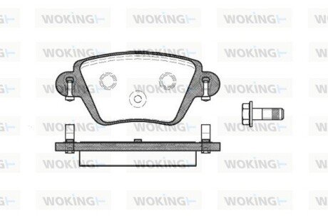 Колодки тормозные P6773.10 WOKING P677310