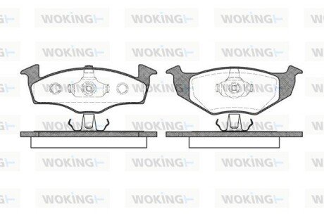 Колодки гальмівні диск. перед. (Remsa) VAG Polo Ibiza >02 / Fabia I II (P7093.10) WOKING P709310