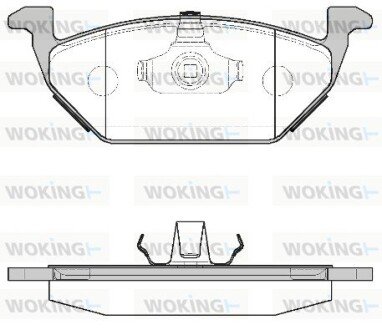 Колодки тормозные P7333.00 WOKING P733300