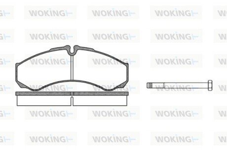 Колодки тормозные P7513.00 WOKING P751300