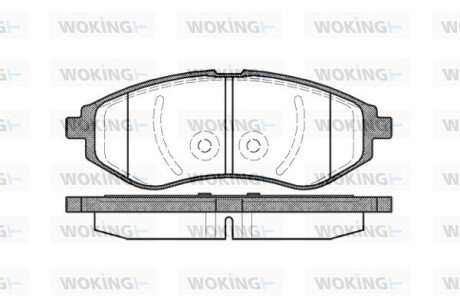 Колодки тормозные P8863.00 WOKING P886300