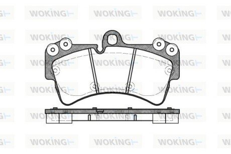 Колодки тормозные P8953.00 WOKING P895300