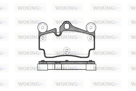 Колодки тормозные P8963.00 WOKING P896300