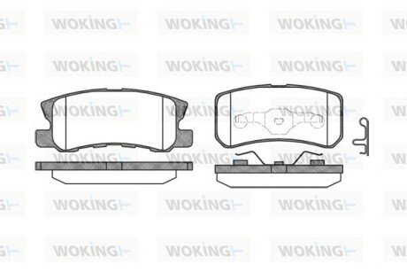 Колодки тормозные P9033.02 WOKING P903302