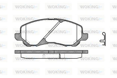 Колодки тормозные P9043.02 WOKING P904302