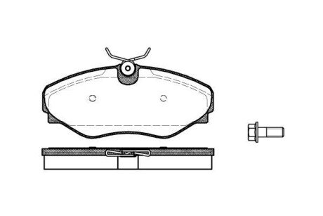 Колодки тормозные WOKING P9343.20