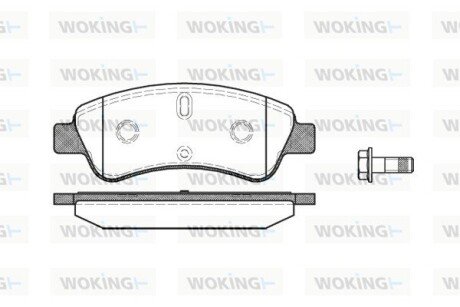 Колодки тормозные P9403.10 WOKING P940310