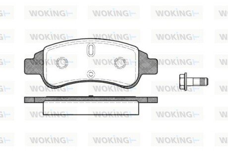 Колодки тормозные P9403.30 WOKING P940330