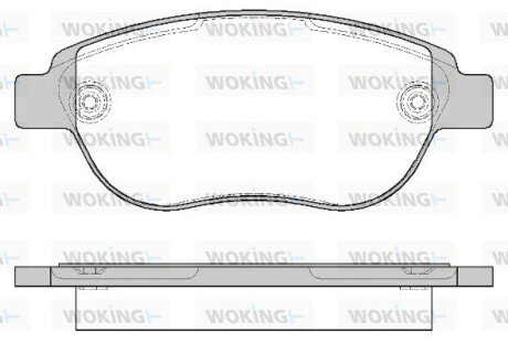 Колодки тормозные P9413.00 WOKING P941300