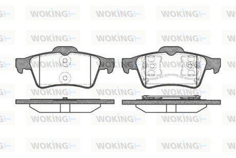 Колодки тормозные P9423.00 WOKING P942300