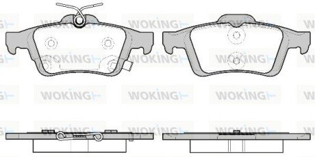 Колодки гальмівні диск. задн. (Remsa) Ford Focus III (P9423.11) WOKING P942311