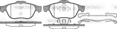 Колодки гальмівні диск. перед. (Remsa) Renault Laguna II Espace IV ATE ver. (P9433.10) WOKING P943310