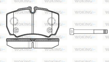 Колодки тормозные P9493.10 WOKING P949310